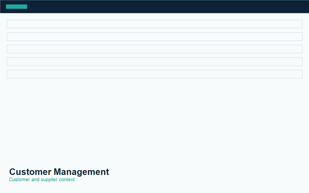 Customer Management placeholder screenshot